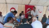 ŞEHİT EVİNE TAZİYE ÇADIRI KURULDU