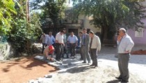 ORTACI KÖYÜNDE PARKE ÇALIŞMASI