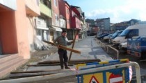ESKİ PAZAR YERİNDE BETON YOL ÇALIŞMASI