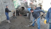 HUZURKENT SİTESİ BETON YOL ÇALIŞMASI