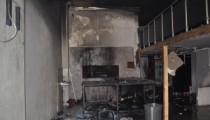 PİDE FIRININDA YANGIN ÇIKTI
