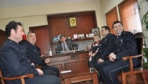POLİSLERDEN KAYMAKAMA ZİYARET