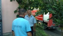 AHİLER KÖYÜ MUHTARINDAN İTFAİYEYE TEŞEKKÜR