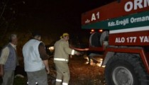 ALİOĞLU KÖYÜNDE ORMAN YANGINI