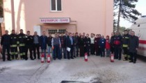 DEVLET HASTANESİNDE YANGIN TATBİKATI