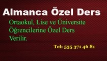 ALMANCA ÖZEL DERS…