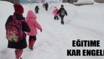 ZONGULDAK’TA EĞİTİME KAR ENGELLİ