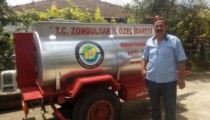 YANGINLARA KARŞI SU TANKERİ DAĞITILDI