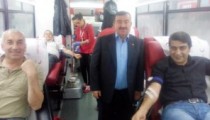 ESNAF  VE SANATKARLAR ODASI KAN BAĞIŞINA İLİ GÖSTERDİLER