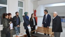 REKTÖR ÖZER, ALAPLI MYO’NDA İNCELEMELERDE BULUNDU