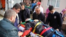 ALAPLI  EML ESKİ MÜDÜRÜ BURHAN SEVİNÇ’E ARABA ÇARPTI