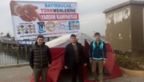 İMAM HATİP ÖĞRENCİLERİ YARDIM ÇADIRI KURDU