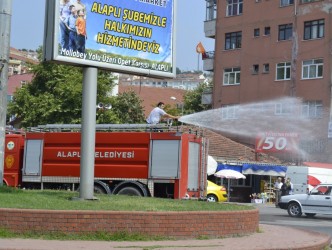 İTFAİYE YOLLARI SERİNLETİYOR