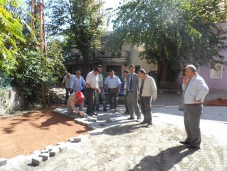 ORTACI KÖYÜNDE PARKE ÇALIŞMASI