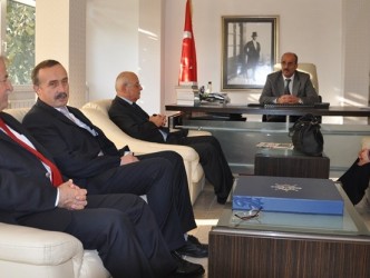 DEVLET HASTANESİ YÖNETİMİ BELEDİYEYİ ZİYARET ETTİ