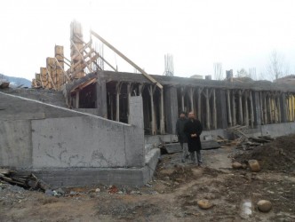 AŞAĞIDAĞ CAMİİ İNŞAATI BÜYÜK HIZLA İLERLİYOR