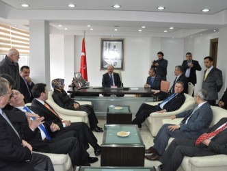 HÜSEYİN ÇELİK ALAPLI’YI ZİYARET ETTİ