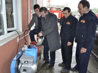 ALAPLI İTFAİYESİNE OKSİJEN TÜPÜ DOLDURMA MAKİNASI ALDILAR