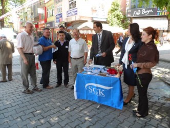 ALAPLI SGK BİLGİLENDİRME STANDI AÇTI