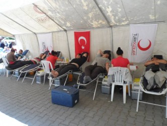 ALAPLI’DA KAN BAĞIŞI ÇADIRI KURULDU