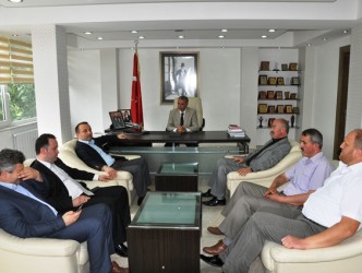 TSO YÖNETİMİ  ÇİMENOĞLU’NU ZİYARET ETTİ