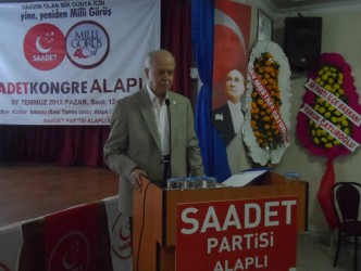 ŞEVKET KAZAN ALAPLI’DA KONUŞTU
