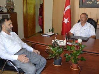 MÜFTÜ BEKTAŞ GÜMELİ BELEDİYE BAŞKANI SAYDAM’A ZİYARET