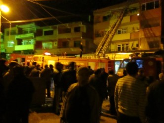 AŞAĞIDAĞ KÖYÜNDE YANGIN KORKUTTU