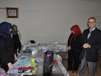 BELEDİYE BAŞKANI HALK EĞİTİMİ ZİYARET ETTİ