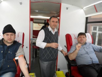 ALAPLI SANAYİ SİTESİNDE KAN BAĞIŞI DÜZENLENDİ