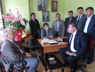 CHP BELEDİYE BAŞKAN ADAYINDAN ESNAF ODASINA ZİYARET