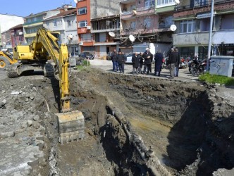 ÇAĞLAYAN CAMİ İNŞAATI KAZI ÇALIŞMASI BAŞLADI