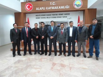 ESNAF ODASI YÖNETİMİ KAYMAKAMI ZİYARET ETTİ
