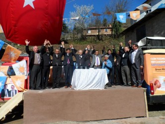 GÜMELİ’DE AK PARTİ SEÇİM BÜROSU AÇILDI