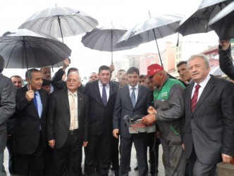 ÇAĞLAYAN CAMİ  TEMELİ DUALARLA ATILDI