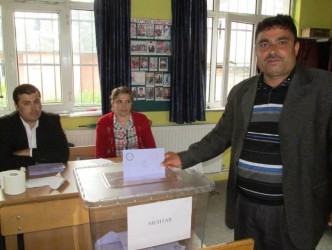 SARIKADI MUHTARLIĞINA METİN KARA YENİDEN SEÇİLDİ