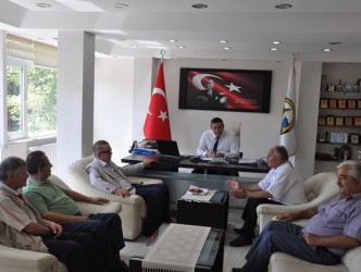 HASAN GEMİCİ ALAPLI BELEDİYESİNİ ZİYARET ETTİ
