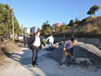 YENİ SİTELERDE YOL ÇALIŞMASI