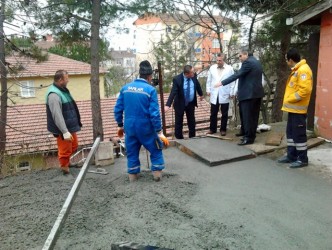 112 ACİL BİNASININ YOLU YAPILIYOR