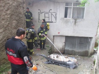 ŞARZ ALETİ YANGIN ÇIKARDI