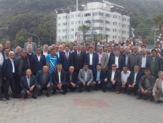 FARUK ÇATUROĞLU MUHTARLARLA KAHVALTIDA BULUŞTU