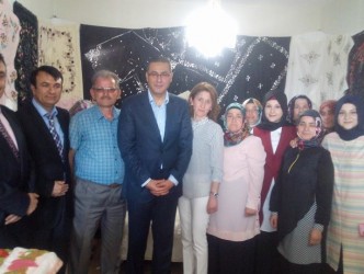 AHATLI VE ORTACI KÖYÜNDE NAKIŞ KURSU SERGİSİ