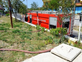 ALAPLI İTFAİYESİ KÖYLERİN SU İHTİYACINI KARŞILIYOR