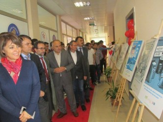 KYK ALAPLI YURDUNDA KARİKATÜR  SERGİSİ AÇILDI