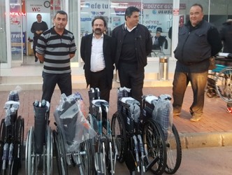 ENGELLİLERE DESTEK İÇİN 20 ADET TEKERLEKLİ SANDALYE