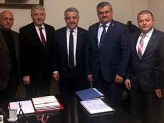 ALAPLI AKÇAKOCA ARASINA KANTAR KURULUYOR