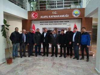 ÇATUROĞLU, KAYMAKAM ESKİOĞLUNU ZİYARET ETTİ