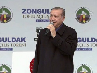 CUMHURBAŞKANI ERDOĞAN’I ZONGULDAK BAĞRINA BASTI