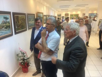 AYDIN YILMAZ 10.RESİM SERGİSİNİ AÇTI