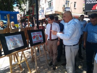 15 TEMMUZ ŞEHİTLERİ RESİM SERGİSİ AÇILDI